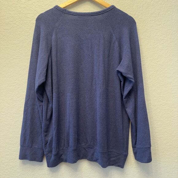 Buffalo David Bitton Blue Heathered Sweater Size Large, Boyfriend Fit‎ - Picture 8 of 16